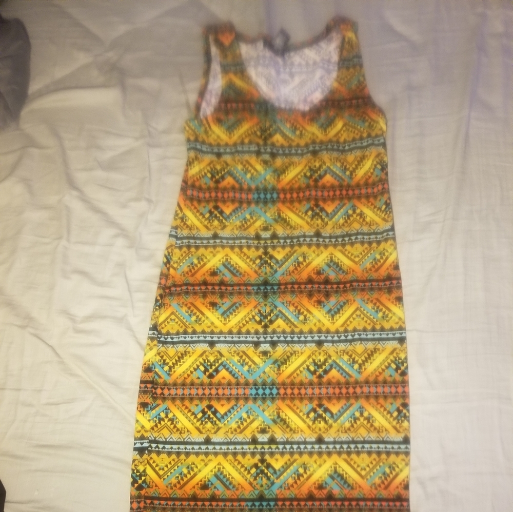 Multi-Colored skin tight dress